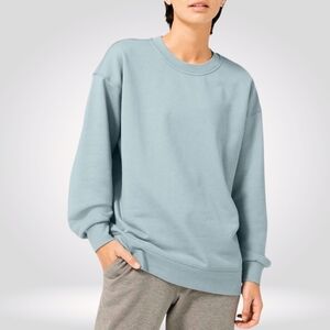 Lululemon Women's Perfectly Oversized Crew Pullover Sweatshirt Blue Cast Sz 6-8?